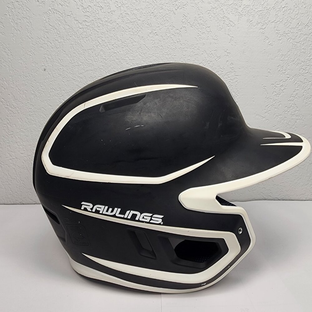 Rawlings Baseball Helmet MACH-JR Black and White Accents Size 6 3/8-7 1/2 Padded - Picture 4 of 12
